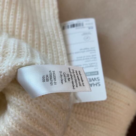 Athleta NWT Shasta V-Neck Sweater Wool Blend Ribbed Knit Size XS Dove Tunic - Picture 8 of 10